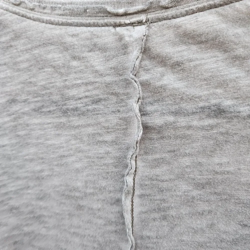 Free people gray embroidered henley